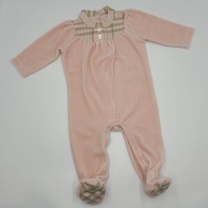 Burberry baby girl velour sleeper size 6 months
